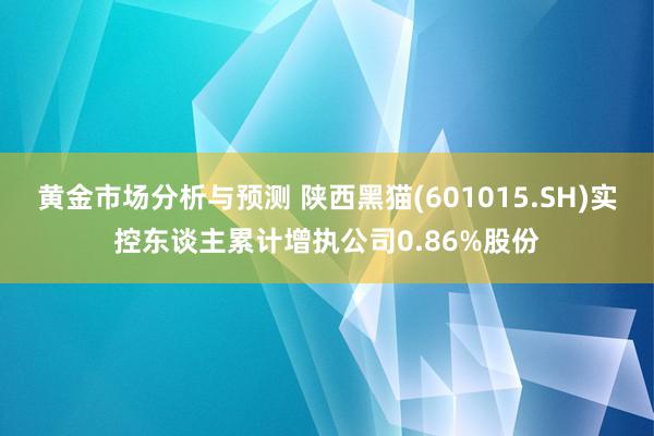 黄金市场分析与预测 陕西黑猫(601015.SH)实控东谈主累计增执公司0.86%股份