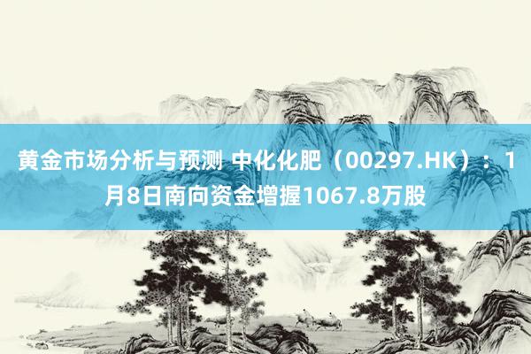 黄金市场分析与预测 中化化肥（00297.HK）：1月8日南向资金增握1067.8万股