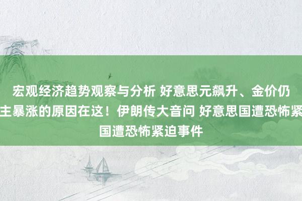 宏观经济趋势观察与分析 好意思元飙升、金价仍惊东谈主暴涨的原因在这！伊朗传大音问 好意思国遭恐怖紧迫事件