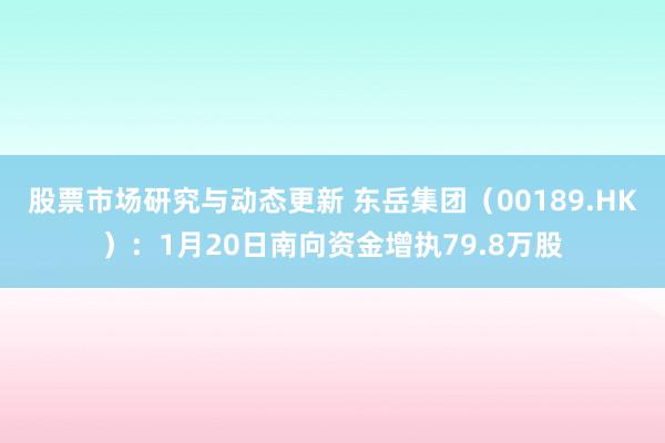 股票市场研究与动态更新 东岳集团（00189.HK）：1月20日南向资金增执79.8万股