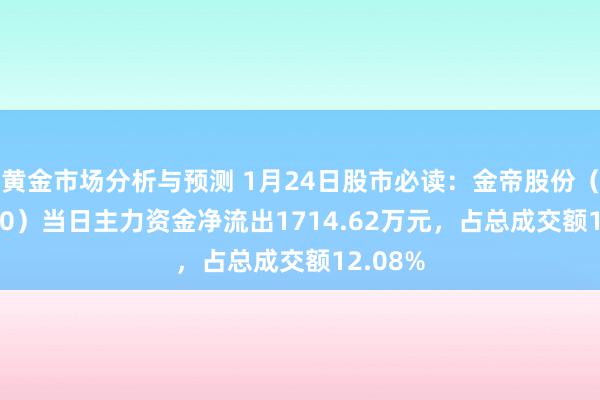 黄金市场分析与预测 1月24日股市必读：金帝股份（60327