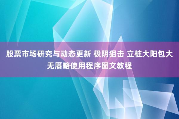 股票市场研究与动态更新 极阴狙击 立桩大阳包大无餍略使用程序图文教程